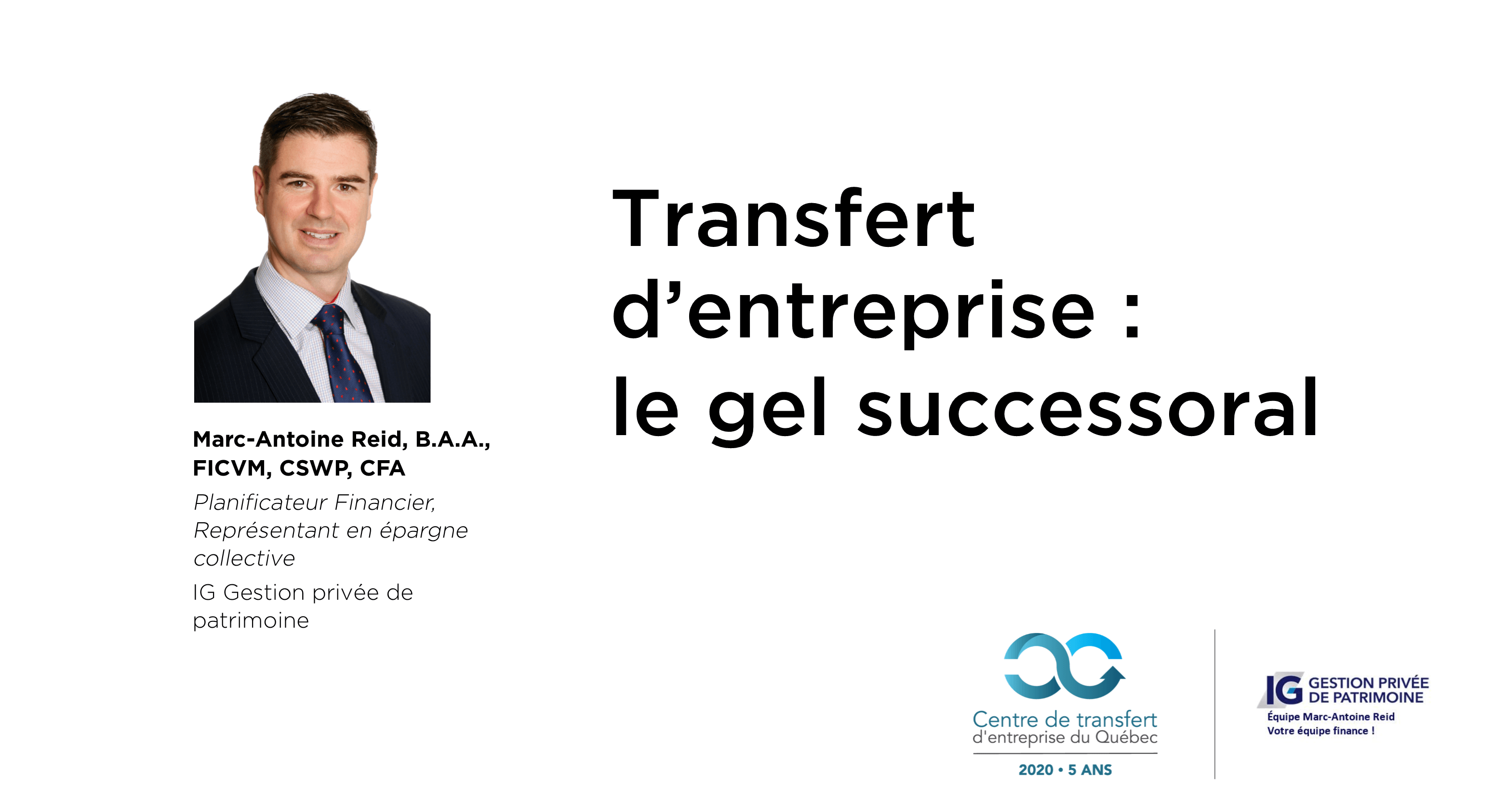 Transfert d&rsquo;entreprise: le gel successoral