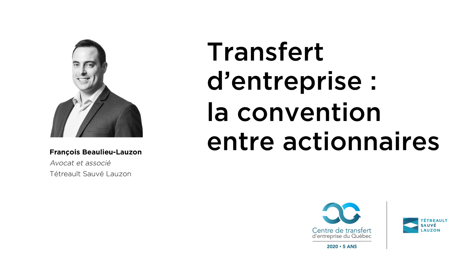Transfert d&rsquo;entreprise : la convention entre actionnaires