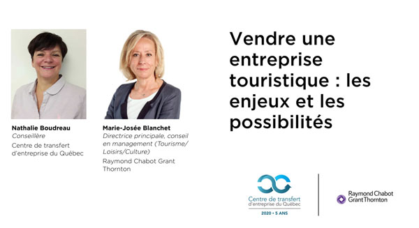 enjeux de vendre une entreprise touristique