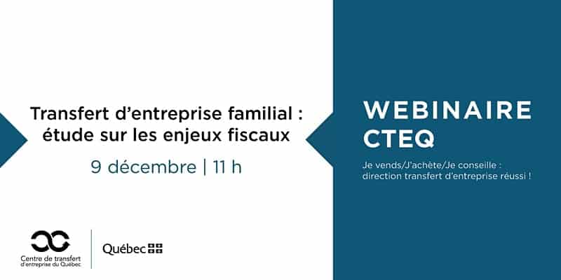 Webinaire : Transfert familial : les enjeux fiscaux