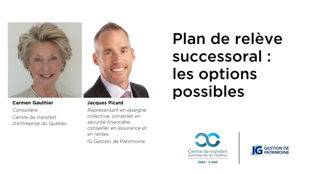 Le plan de relève successoral : les options possibles
