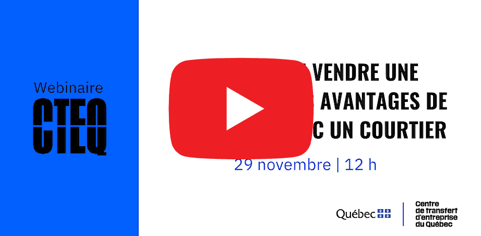 Webinaire : Acheter ou vendre une entreprise : collaborer avec un courtier