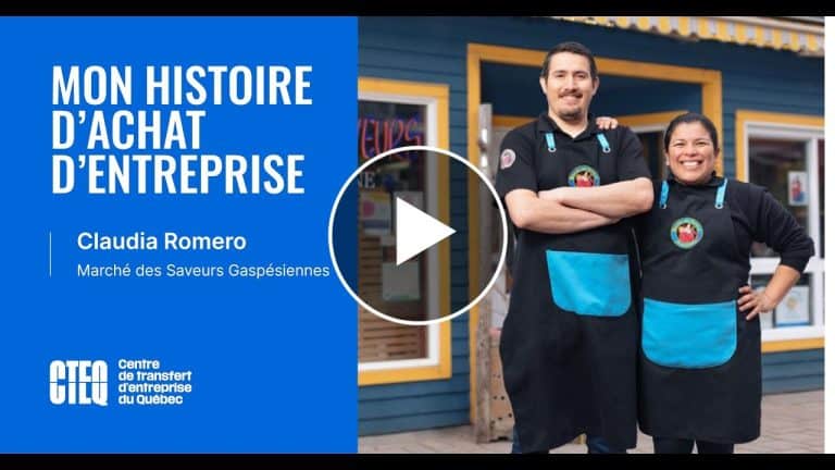 Mon histoire d'achat d'entreprise : Claudia Romero — Marché des Saveurs Gaspésiennes