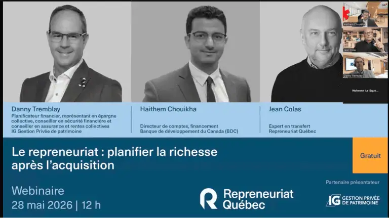 Le repreneuriat : planifier la richesse après l’acquisition